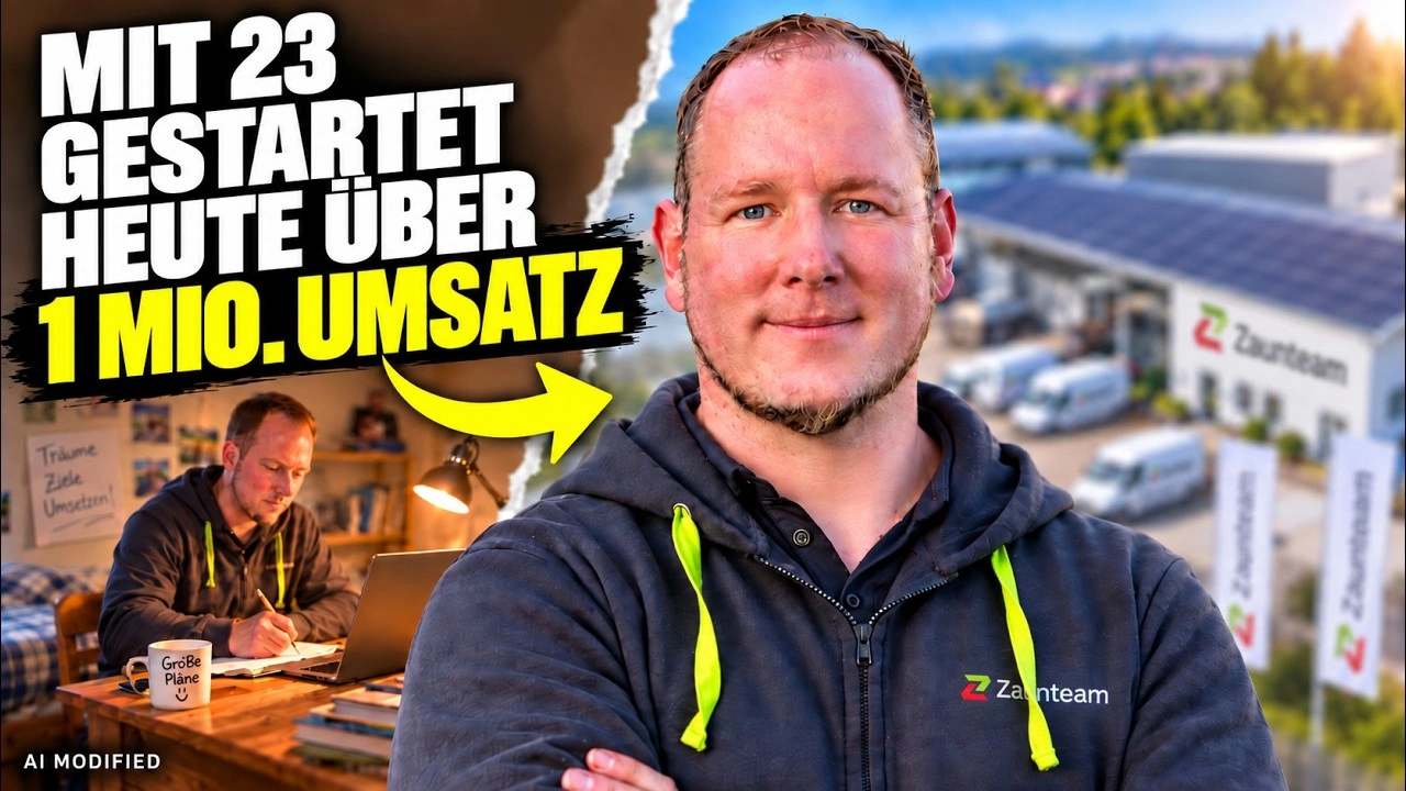 Mit 23 gestartet, heute über 1 Million Umsatz (Zaunteam Franchise)